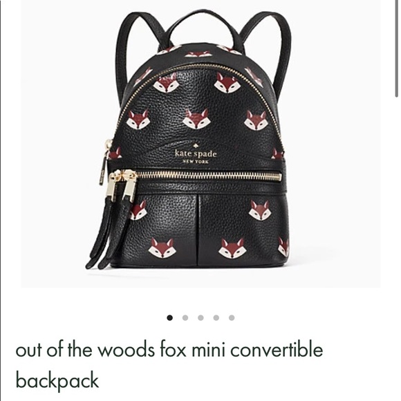 Kate Spade Out of The Woods Fox Mini Backpack NEW - Picture 14 of 15
